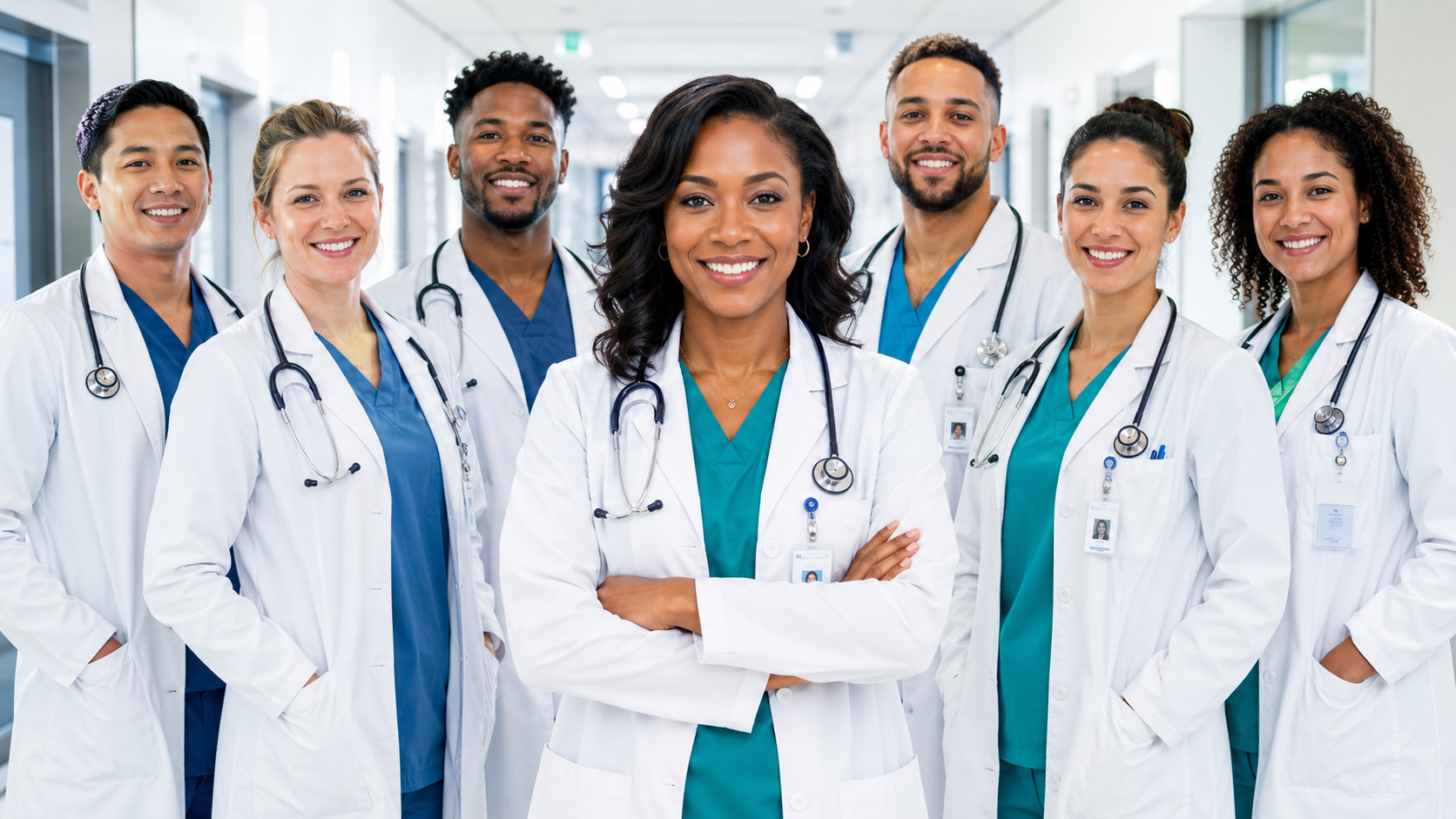 SMCAH nursing faculty member with students